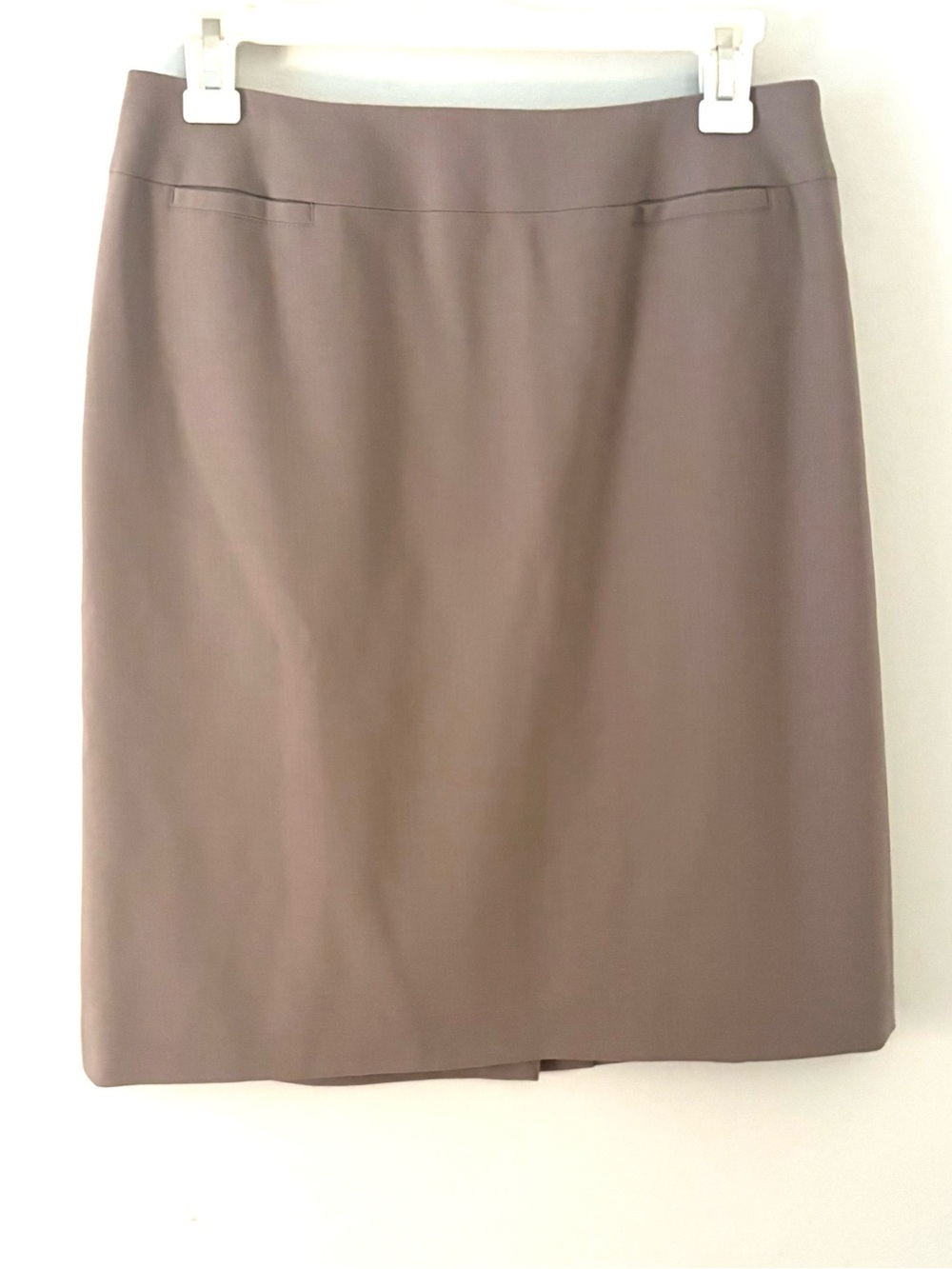 TALBOTS Petite Wool Pencil Skirt, mocha